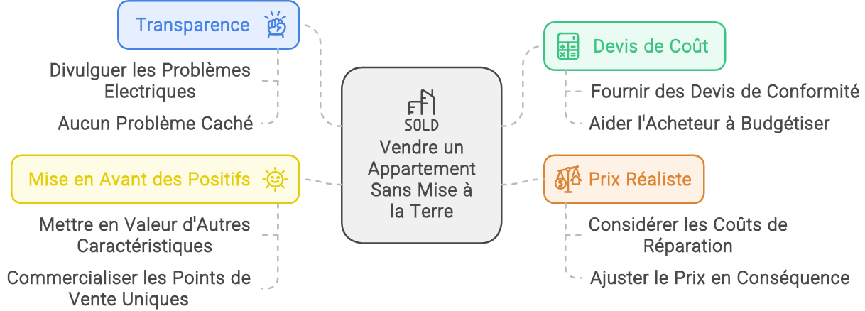 Infographie : vendre un appartement sans prise de terre